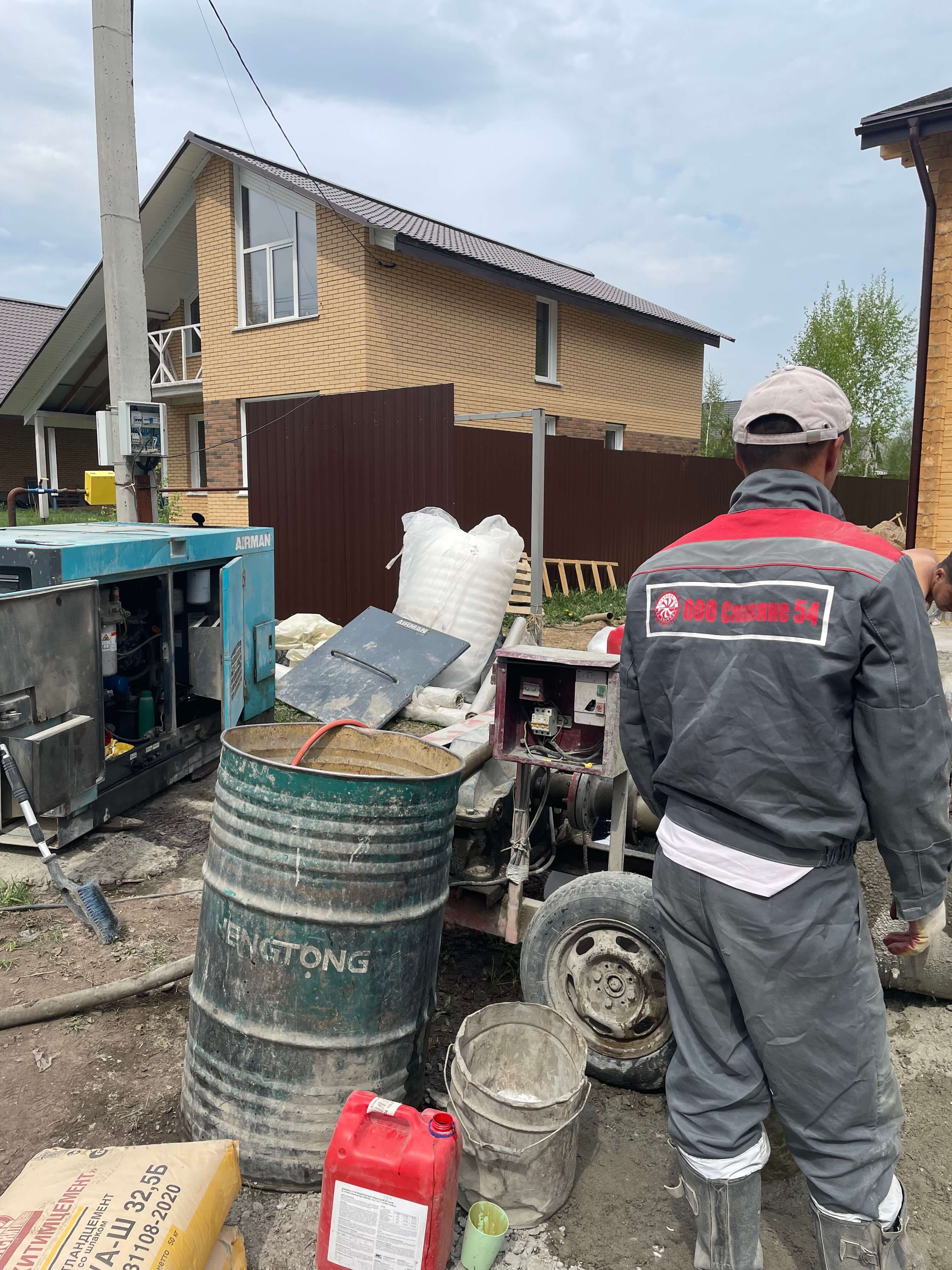 Полусухая стяжка пола - результат работы